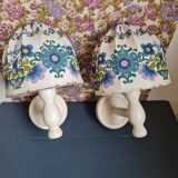 Pair of retro wall lamps