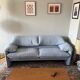 Sublime Maralunga sofa, perfect Cassina. Colour Cielo, boucle fabric.