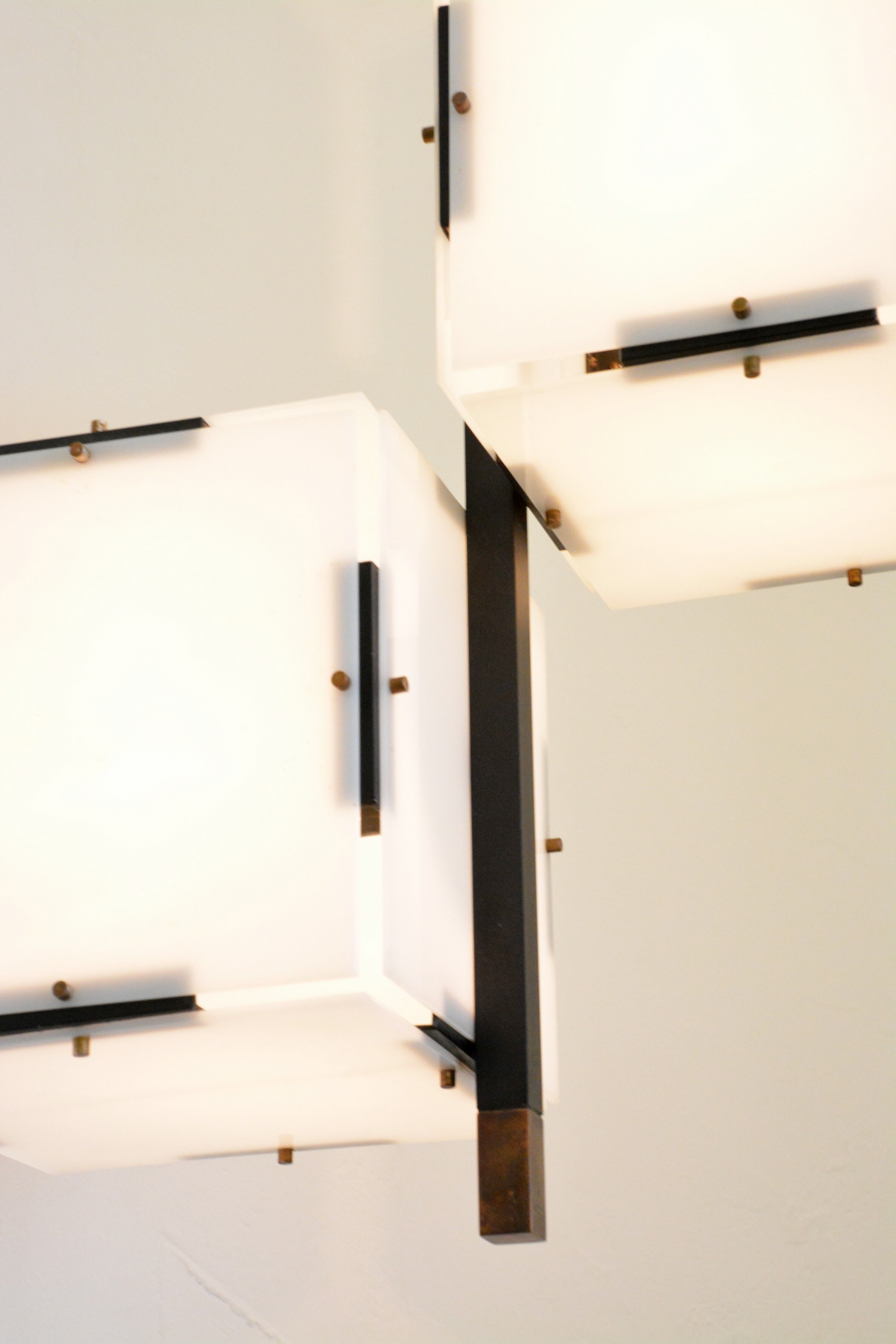 Stilux chandelier 60s Italy