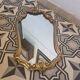 Baroque mirror Louis XV gilded wood (83 x 45cm)