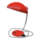 Vintage red lacquered metal desk lamp – Space Age / Bauhaus style