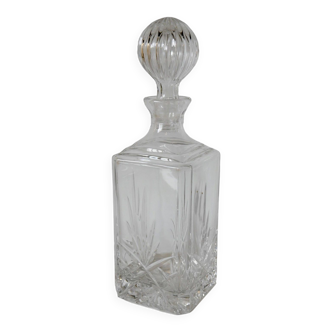 carafe à whisky en cristal 1960 28 X 9.5 cm