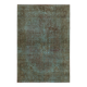 Handmade Oriental Decorative 1980s 243 cm x 350 cm Turquoise Wool Carpet