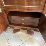 Secretary in mahogany and mahogany veneer Louis XVI era