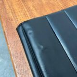 Leather cushion for postmodern Kreuzschwinger chair by Till Behrens, 1980s, set of 2.