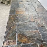 1950s slate coffee table