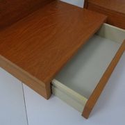 Teak Consoles with Drawers, 1960s, Set of 2