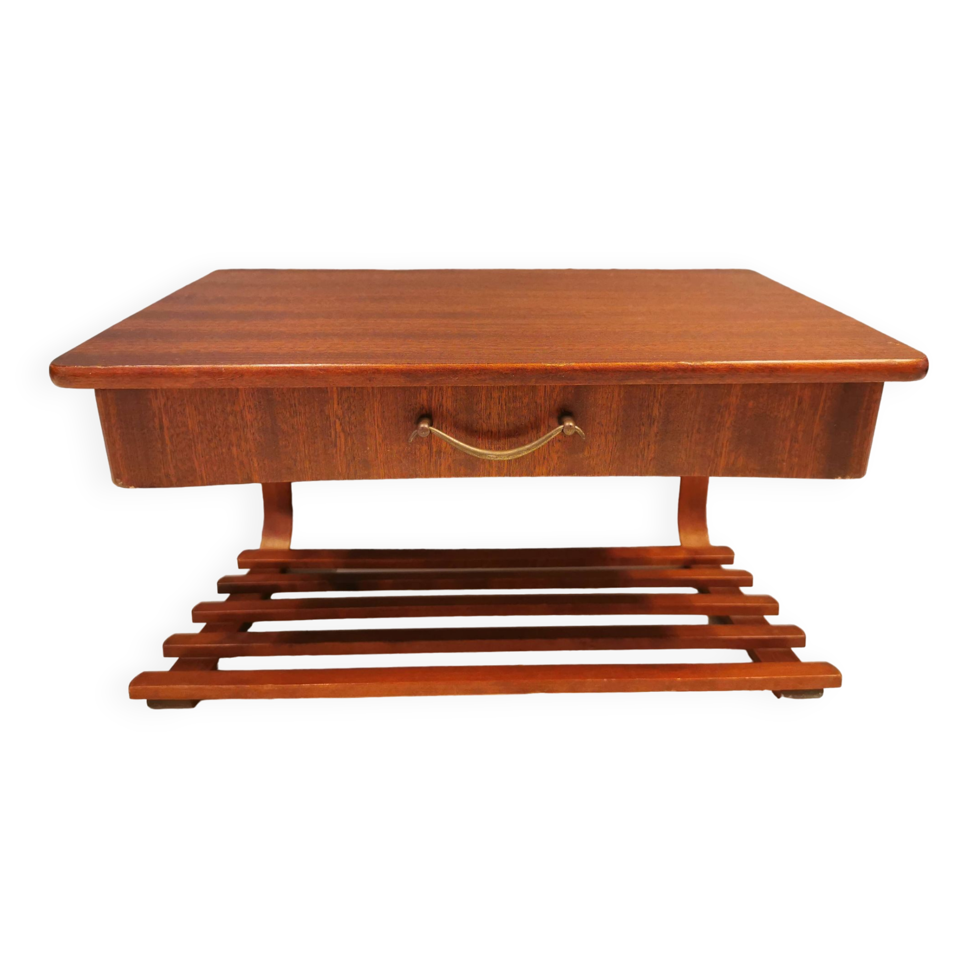 Small wall-mounted furniture, with top, drawer and botto, danish 1970s