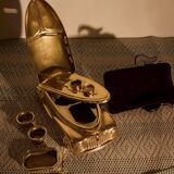 Encrier en laiton, Angleterre 1930