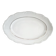 Oval porcelain plate with double gold line, hand-painted.