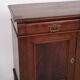 Low antique sideboard - hand polished mahogany - fixed shelves - 1880s