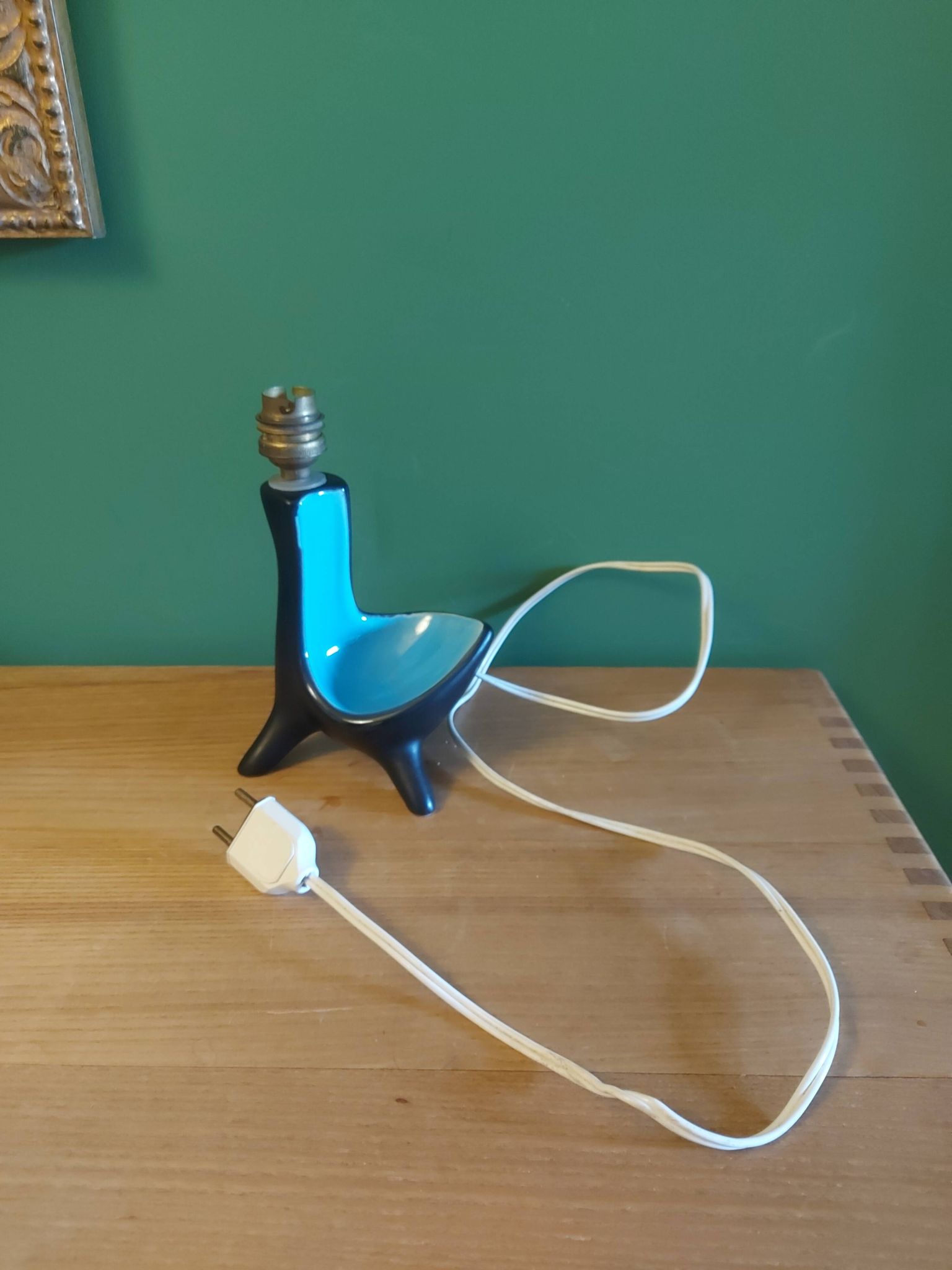 Pied de lampe en céramique années 60's