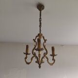 3-light cage chandelier