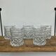 5 vintage whiskey glasses