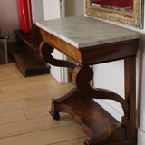 Console XIXème plateau en marbre