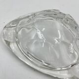 Triangular glass ashtray
