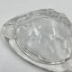 Triangular glass ashtray