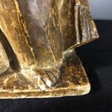 Workshop plaster "1930, Cubist Art Deco sculpture, draped nude woman