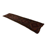 Anatolian handmade kilim rug 435 cm x 115 cm