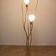 Vintage model F415 floor lamp in gold metal, Saint Germain Lumière edition, 1970