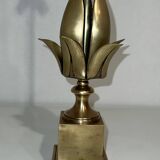 Lampe fleur en laiton