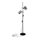 Adjustable double spotlight floor lamp "Stanislav Indra Chrome", Czechoslovakia