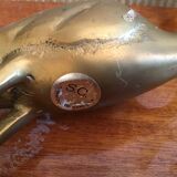 Vintage brass bird