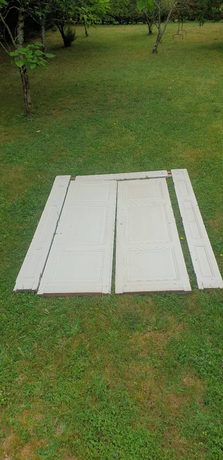 Pair of doors and their frame