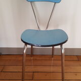 Blue formica chair