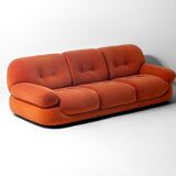 Vintage 'Sapporo' 3-seater sofa in suede by Mobil Girgi, 1970s