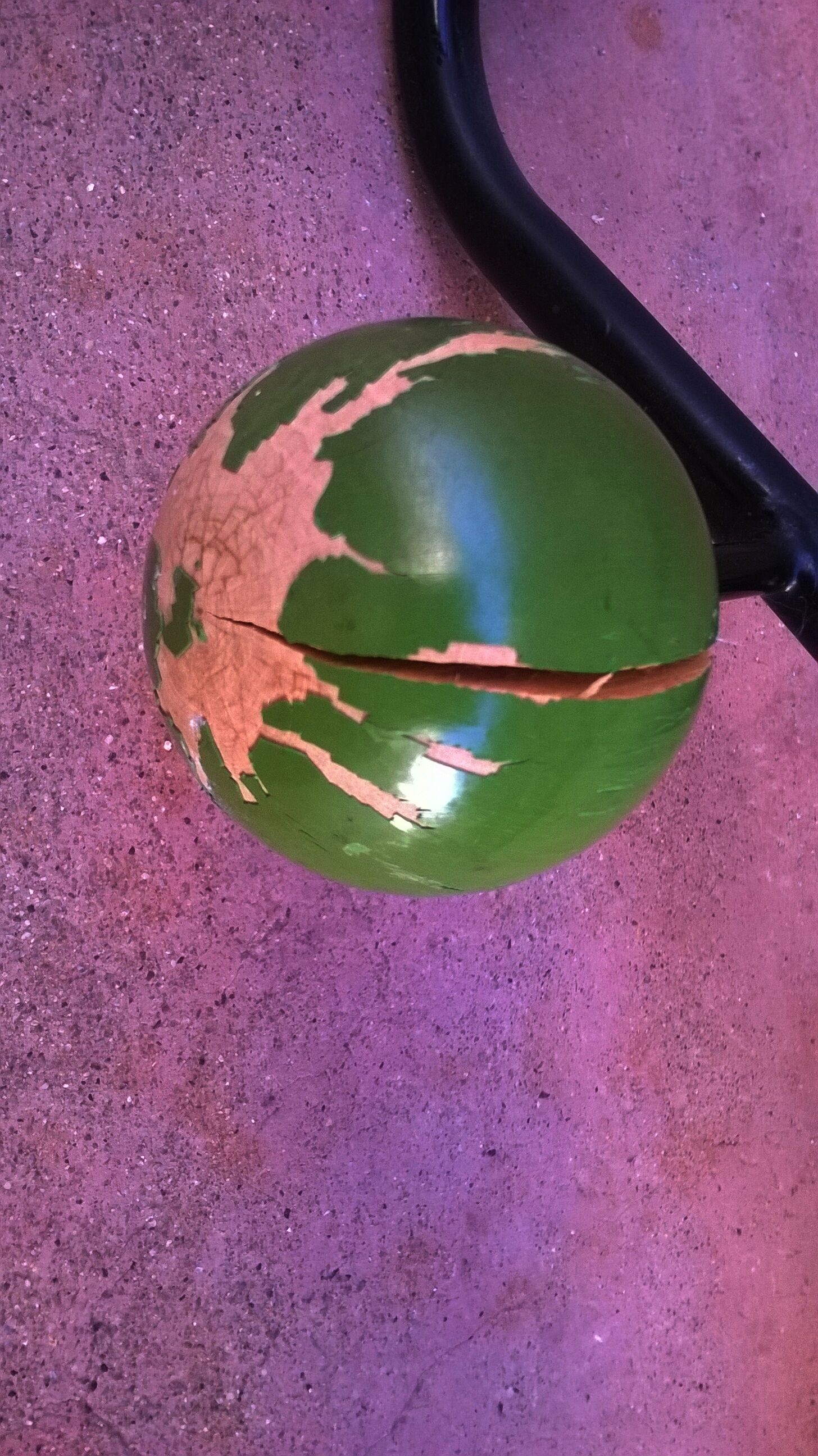 Portemanteau boules multicolores vintage