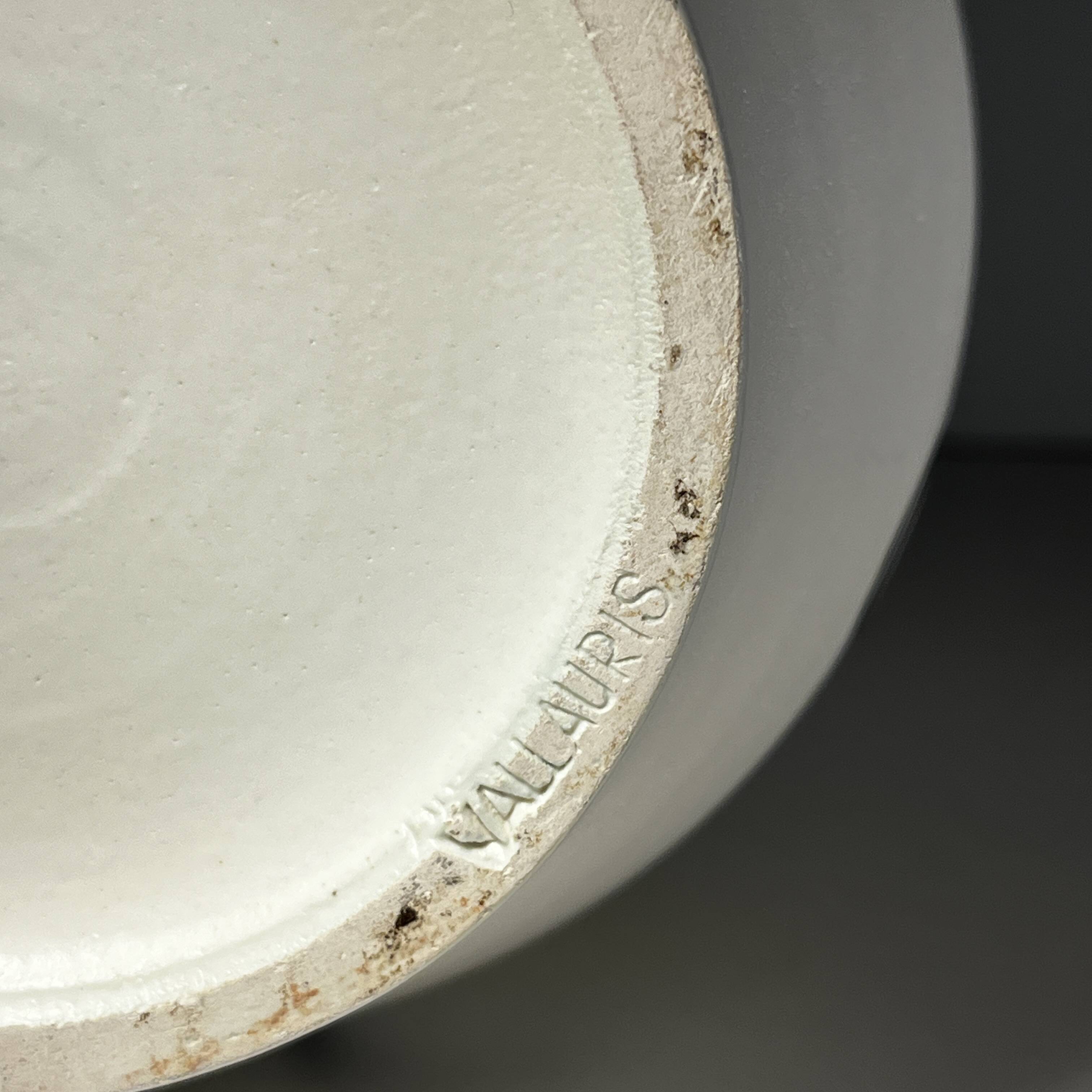 Andre baud for vallauris, ceramic jug and 6 glasses set, ca 1960