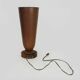 Large Art Deco Basin Lamp 1930 copper and wooden base