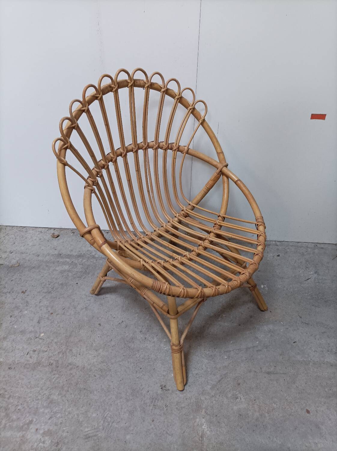 Rattan armchair