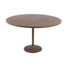 Table scandinave avec incrustation de cuivre des années 1960