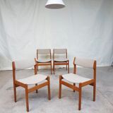 Set of 4 dining chairs made in Norway