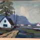 Swedish Oil on Canvas – “Landscape with House” by Ingvar Walterström