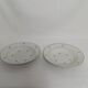 Lot de 2 assiettes creuses blanche motif doré