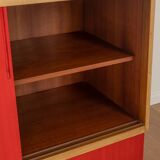 Buffet en placage de noyer rouge, années 1950