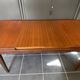 Table extensible scandinave en teck 150/225x86cm vintage an60