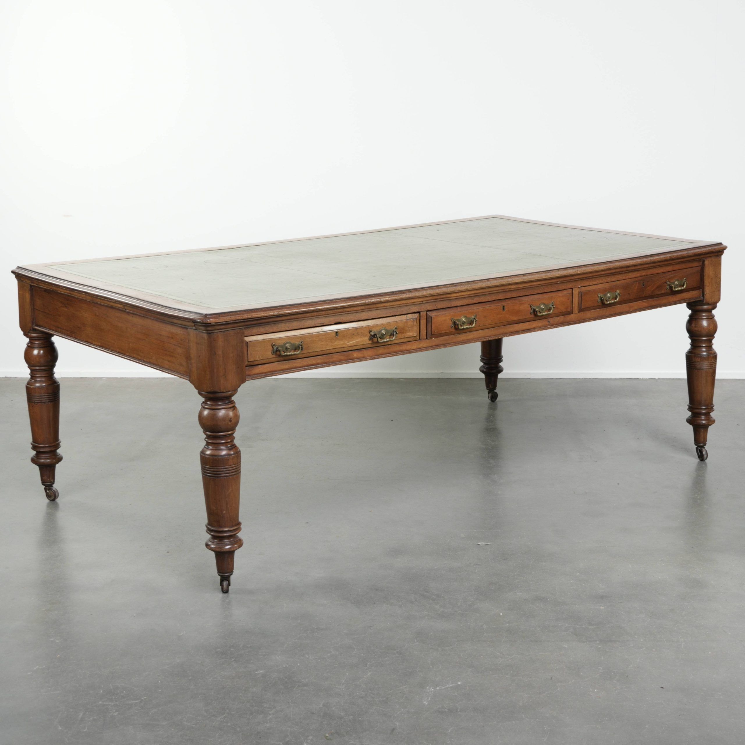 Original antique English writing desk from the 19th century