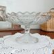Glass fruit bowl on foot