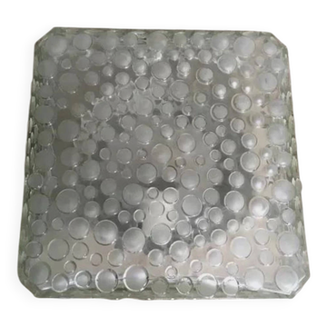 Hustadt Leuchten Lamp Sconce Mid Century Bubble Crystal Glass 1950s