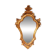 Antique Gilded Wood Mirror a Fronton Baroque Style