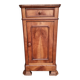Blond solid cherry and veneer bedside table, Louis Philippe, period X.