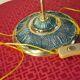 Art Nouveau lamp with Neo Classic lace shade 40x35