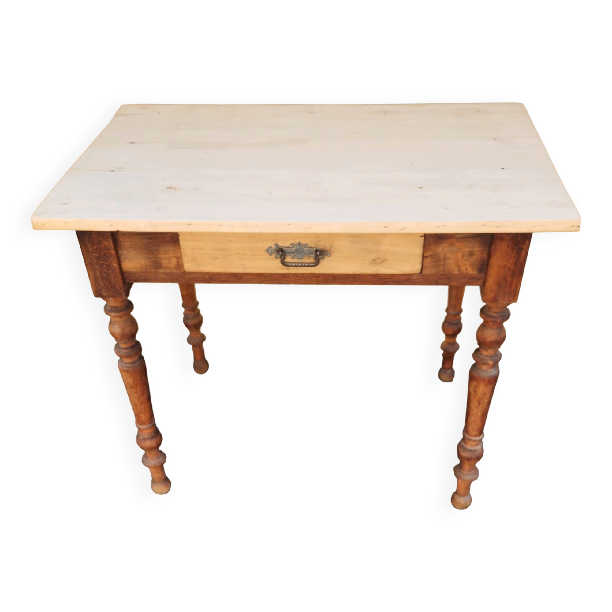 Vintage sanded desk from the 1960s-1970s.
