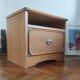 Table de chevet vintage SIMAT style indus / bateau