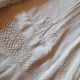 Antique linen cloth monogrammed CP