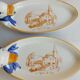 Lot de 2 plats céramique Le moulin de Coty